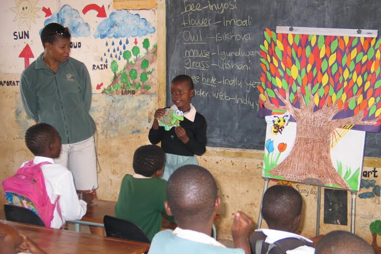 Thursday 4th April 2013.Magnet Theatre Kids Plays, Group A,Khulangolwazi Educare, Ntlazane Rd, Khayelitsha, Western Cape,South Africa.MAGNET THEATRE TRAINEES BRING KIDS PLAYS!Magnet Theatre trainees entertain and educate children aged from 1 to 6 all across the Cape Peninsula as they bring them purposeful plays at various educare centres and creché's in their respective communities.PICTURE: MARK WESSELS. 04/04/2012.+27 (0)21 551 5527.+27 (0)78 222 8777.atomic7@mweb.co.zawww.markwesselsphoto.com
